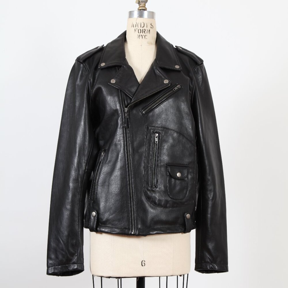 Whet Blu Anthony Black Leather Jacket